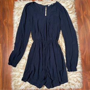 Hollister long sleeve Swiss dot romper